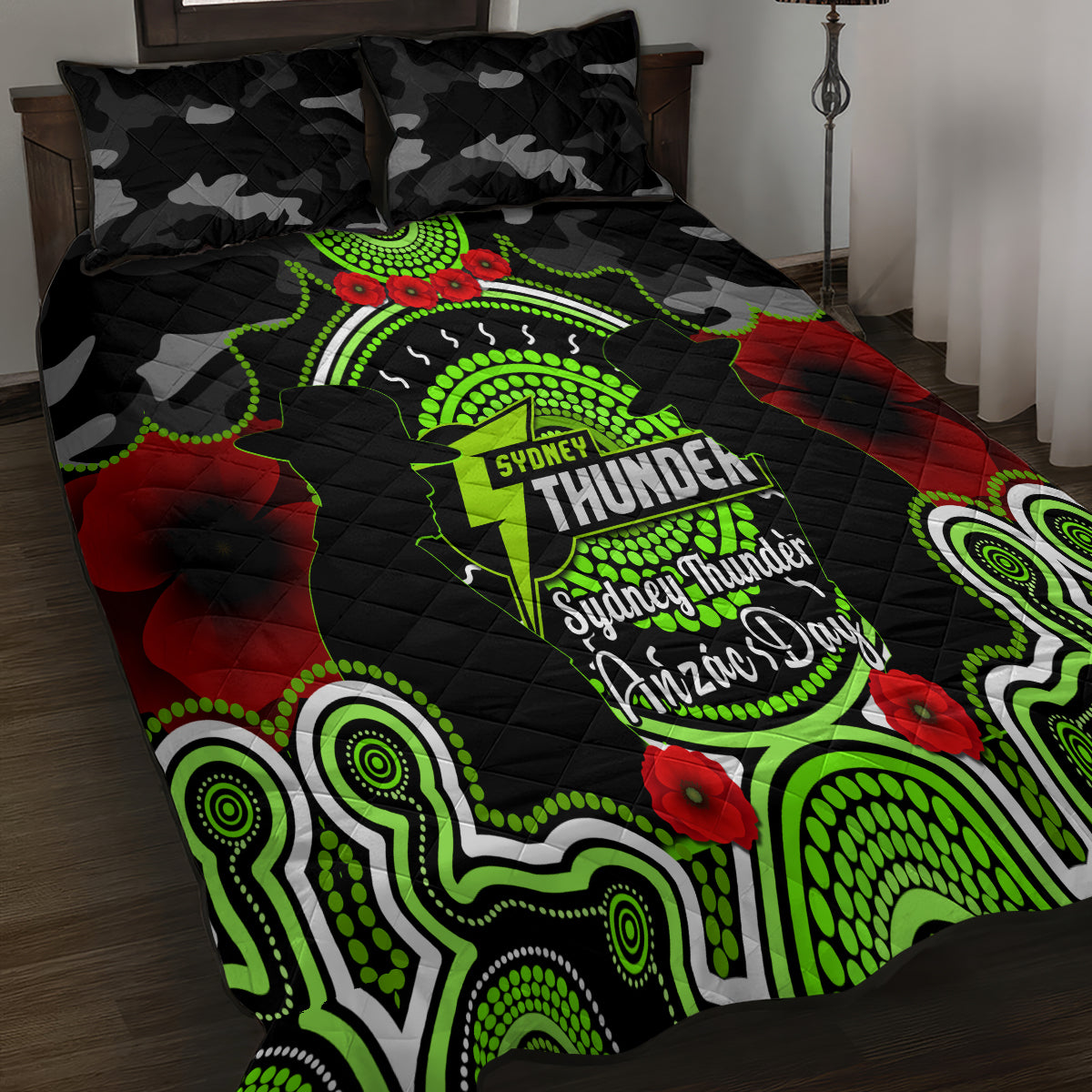 sydney-thunder-anzac-2024-quilt-bed-set-lest-we-forget-poppy-mix-camouflage