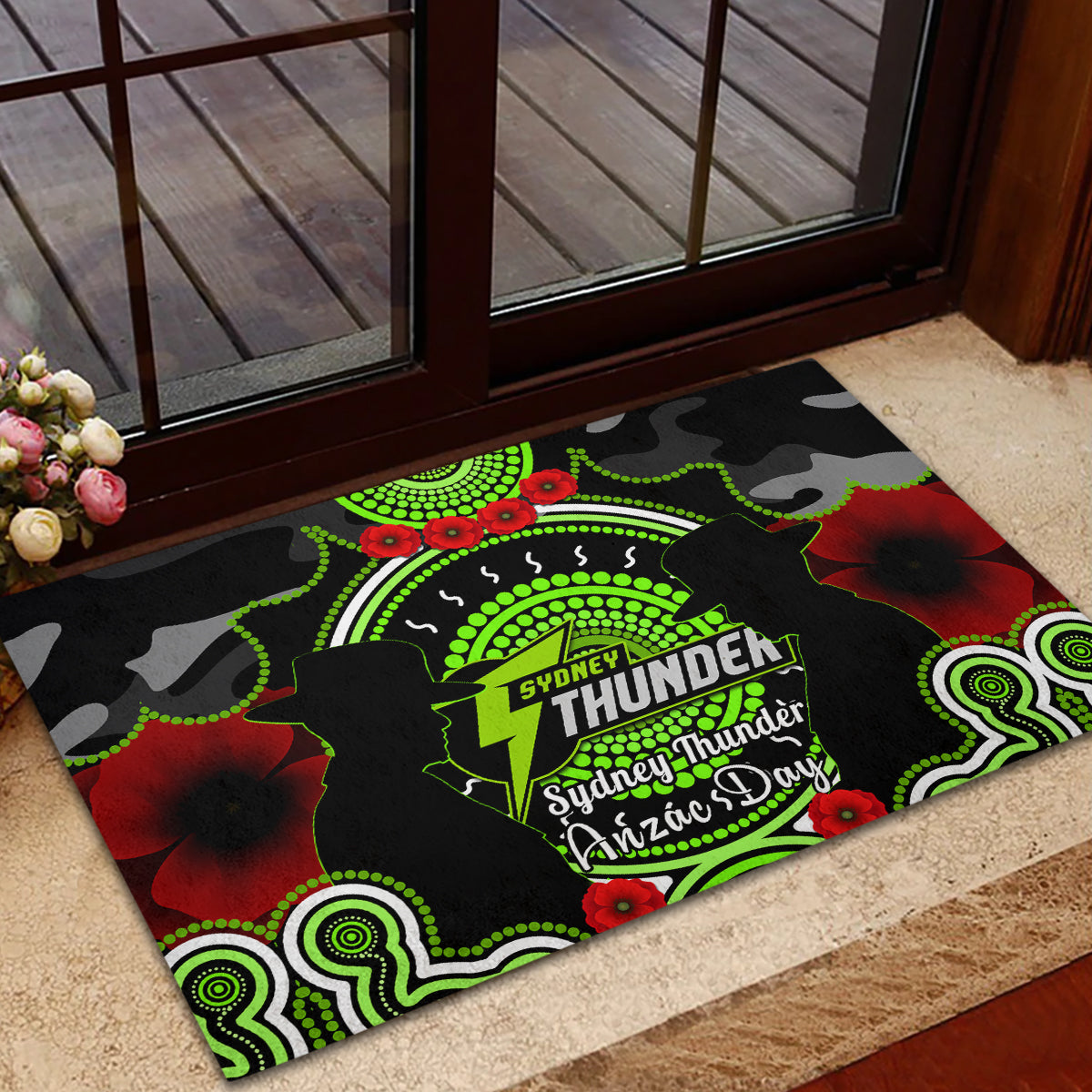 sydney-thunder-anzac-2024-rubber-doormat-lest-we-forget-poppy-mix-camouflage