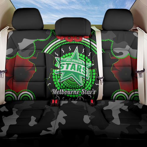 melbourne-stars-anzac-2024-back-car-seat-cover-lest-we-forget-poppy-mix-camouflage