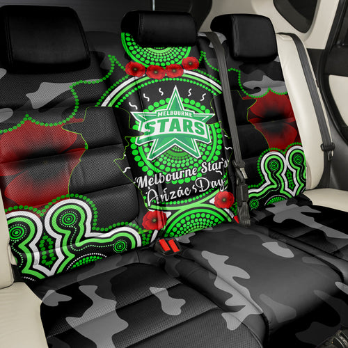 melbourne-stars-anzac-2024-back-car-seat-cover-lest-we-forget-poppy-mix-camouflage