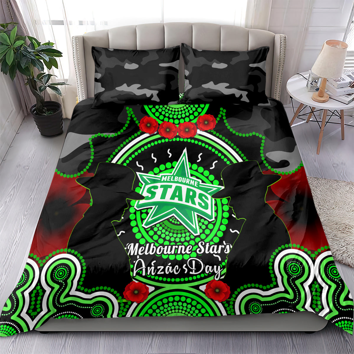 melbourne-stars-anzac-2024-bedding-set-lest-we-forget-poppy-mix-camouflage