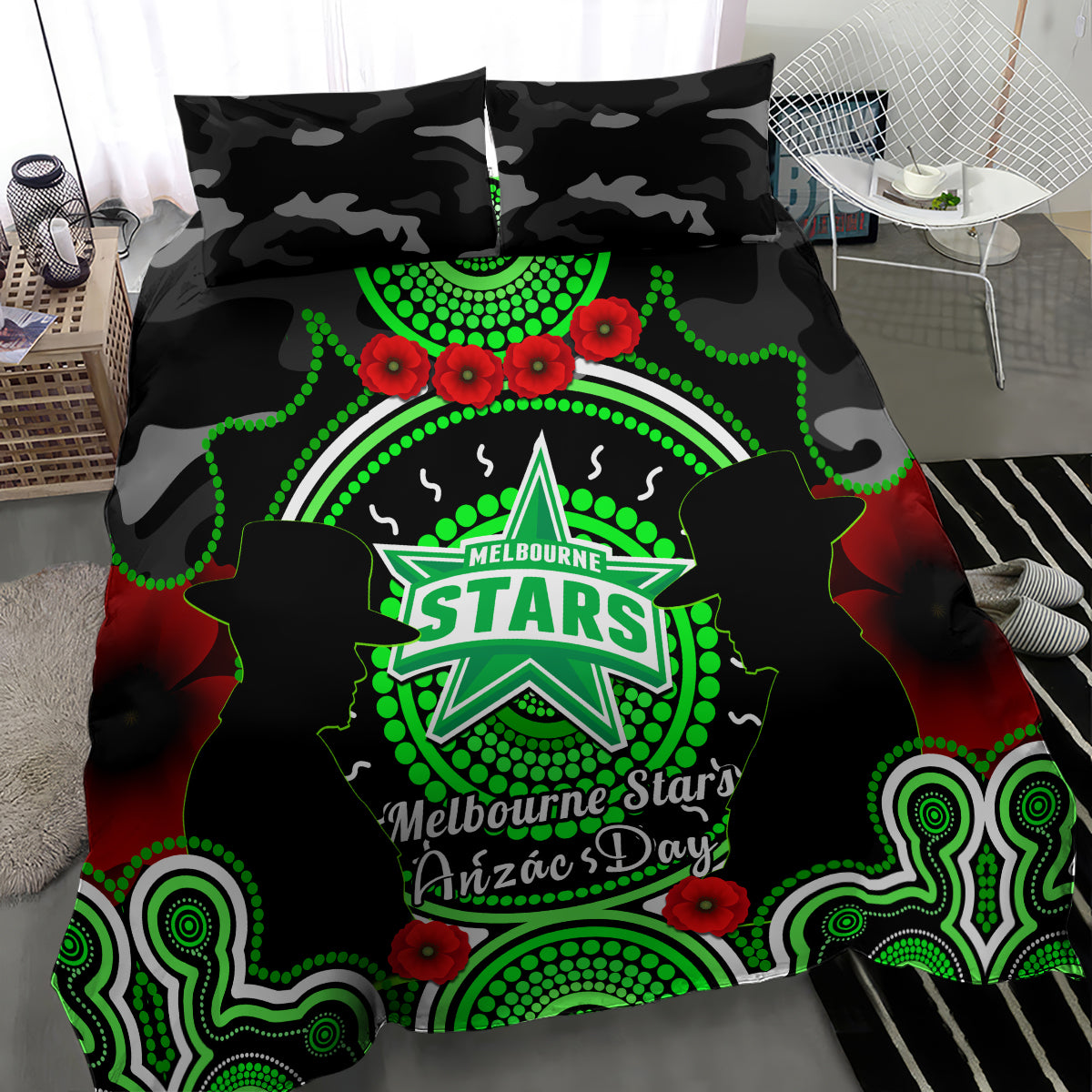 melbourne-stars-anzac-2024-bedding-set-lest-we-forget-poppy-mix-camouflage