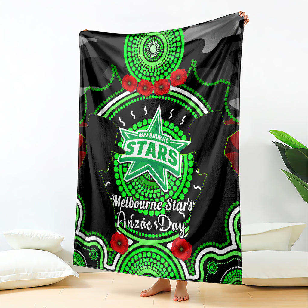 melbourne-stars-anzac-2024-blanket-lest-we-forget-poppy-mix-camouflage