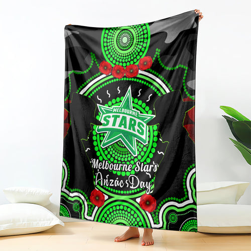 melbourne-stars-anzac-2024-blanket-lest-we-forget-poppy-mix-camouflage