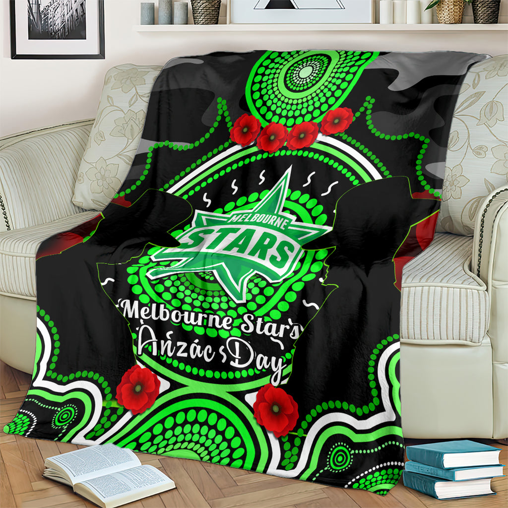 melbourne-stars-anzac-2024-blanket-lest-we-forget-poppy-mix-camouflage