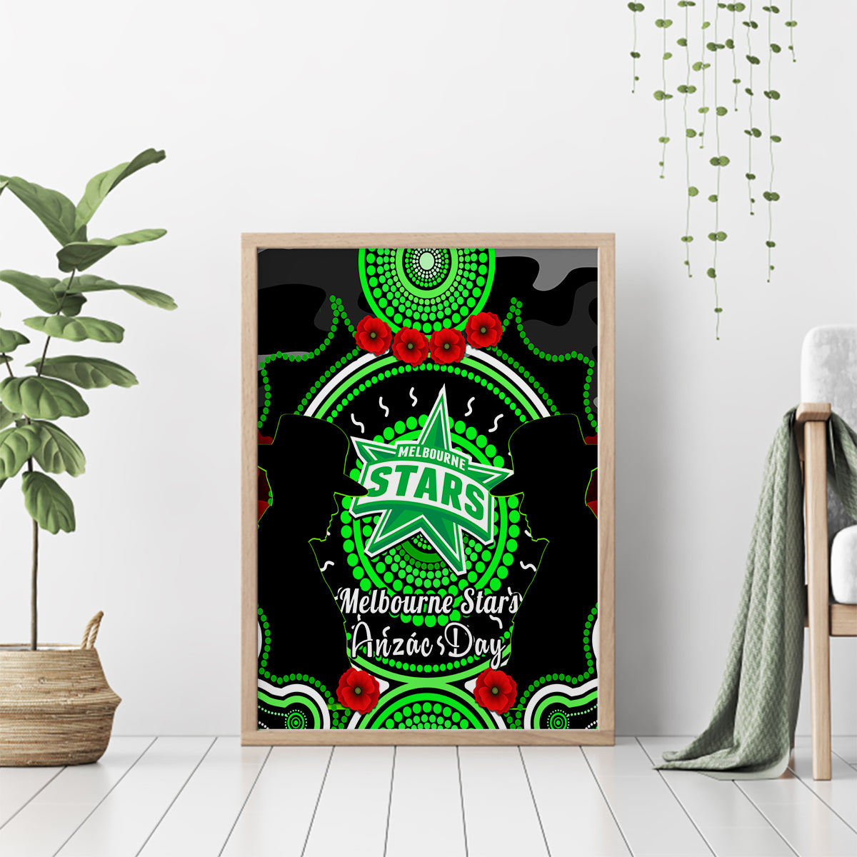 melbourne-stars-anzac-2024-canvas-wall-art-lest-we-forget-poppy-mix-camouflage