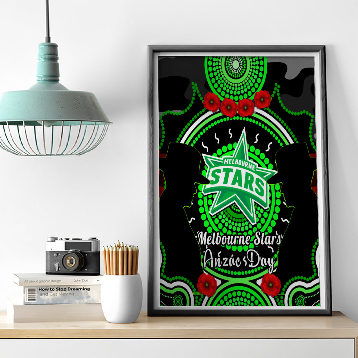 melbourne-stars-anzac-2024-canvas-wall-art-lest-we-forget-poppy-mix-camouflage