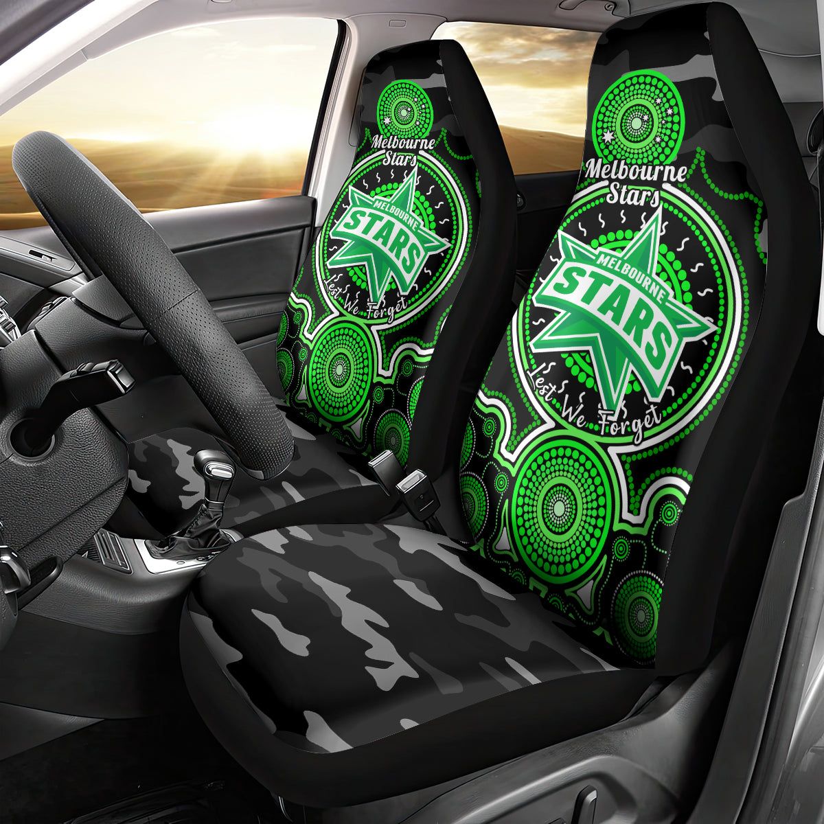 melbourne-stars-anzac-2024-car-seat-cover-lest-we-forget-poppy-mix-camouflage