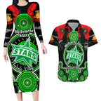 melbourne-stars-anzac-2024-couples-matching-long-sleeve-bodycon-dress-and-hawaiian-shirt-lest-we-forget-poppy-mix-camouflage