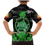melbourne-stars-anzac-2024-family-matching-mermaid-dress-and-hawaiian-shirt-lest-we-forget-poppy-mix-camouflage