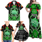 melbourne-stars-anzac-2024-family-matching-off-shoulder-maxi-dress-and-hawaiian-shirt-lest-we-forget-poppy-mix-camouflage