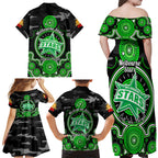 melbourne-stars-anzac-2024-family-matching-off-shoulder-maxi-dress-and-hawaiian-shirt-lest-we-forget-poppy-mix-camouflage