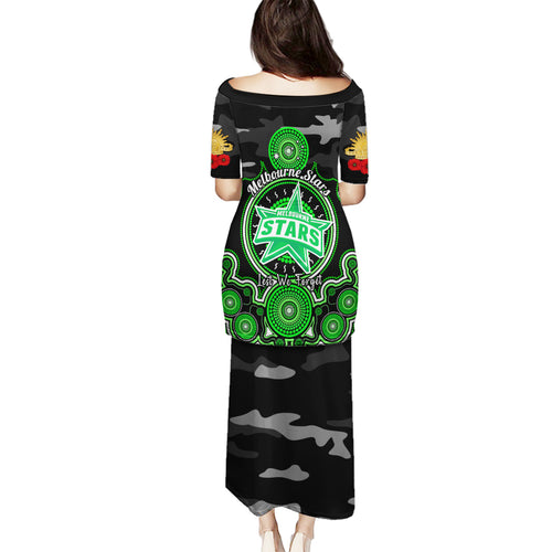 melbourne-stars-anzac-2024-family-matching-puletasi-dress-and-hawaiian-shirt-lest-we-forget-poppy-mix-camouflage