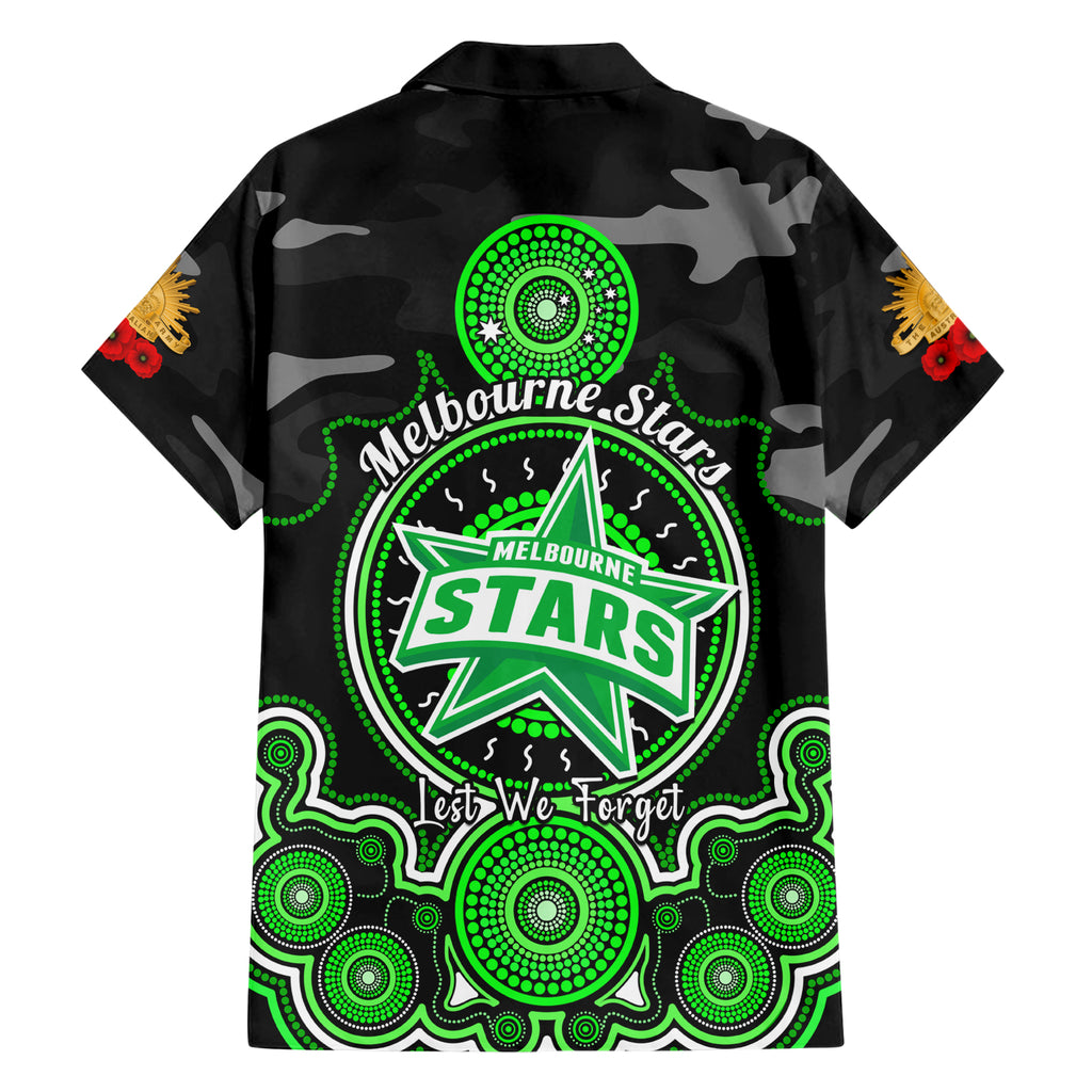 melbourne-stars-anzac-2024-family-matching-short-sleeve-bodycon-dress-and-hawaiian-shirt-lest-we-forget-poppy-mix-camouflage