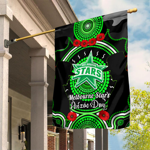 melbourne-stars-anzac-2024-garden-flag-lest-we-forget-poppy-mix-camouflage