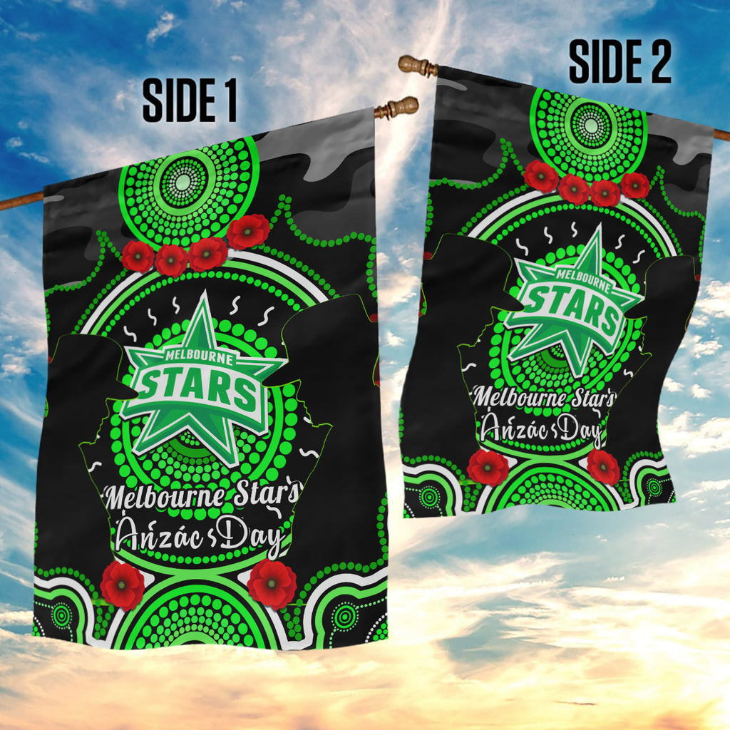 melbourne-stars-anzac-2024-garden-flag-lest-we-forget-poppy-mix-camouflage