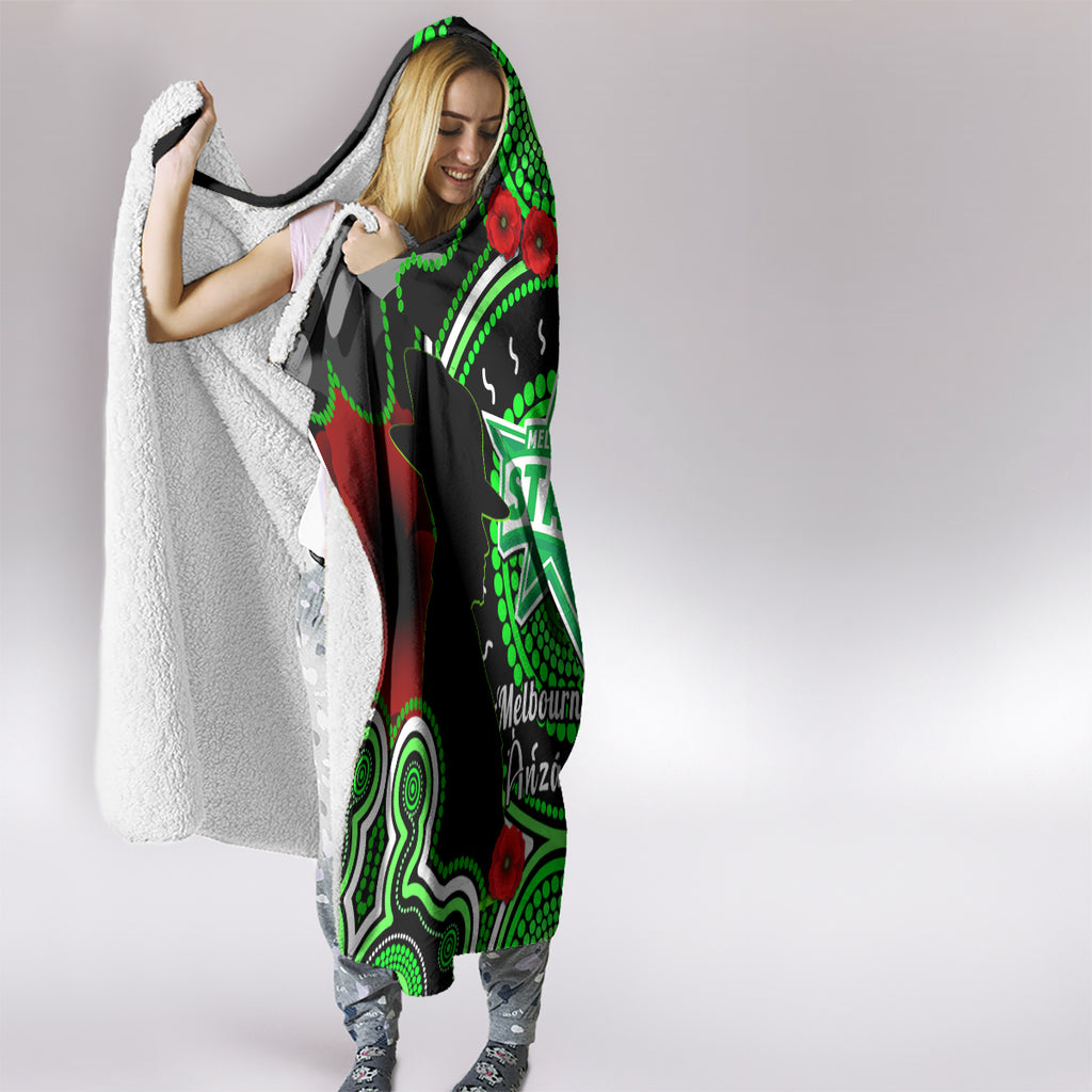 melbourne-stars-anzac-2024-hooded-blanket-lest-we-forget-poppy-mix-camouflage