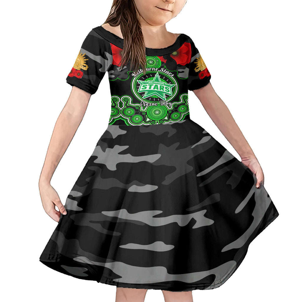 melbourne-stars-anzac-2024-kid-short-sleeve-dress-lest-we-forget-poppy-mix-camouflage