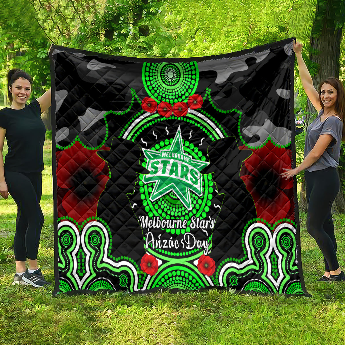 melbourne-stars-anzac-2024-quilt-lest-we-forget-poppy-mix-camouflage