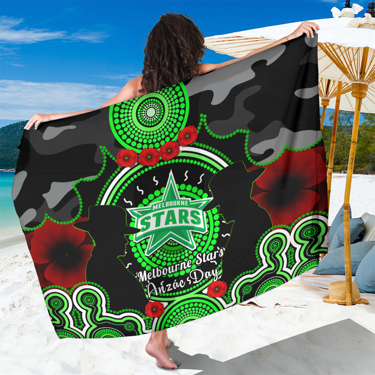 melbourne-stars-anzac-2024-sarong-lest-we-forget-poppy-mix-camouflage