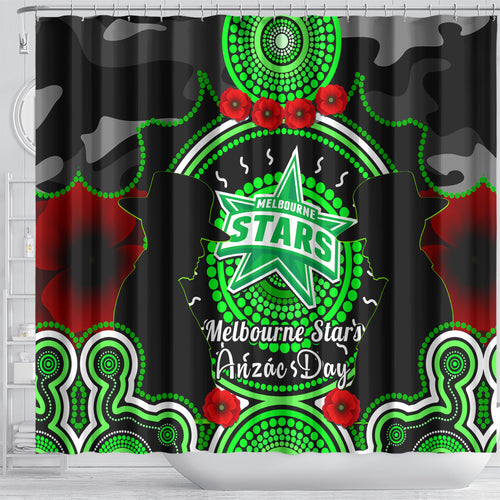 melbourne-stars-anzac-2024-shower-curtain-lest-we-forget-poppy-mix-camouflage