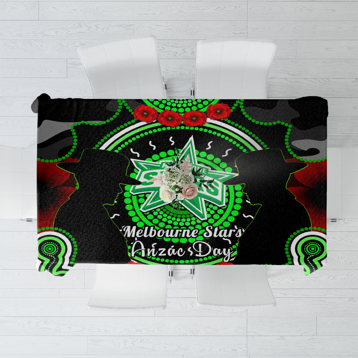 melbourne-stars-anzac-2024-tablecloth-lest-we-forget-poppy-mix-camouflage