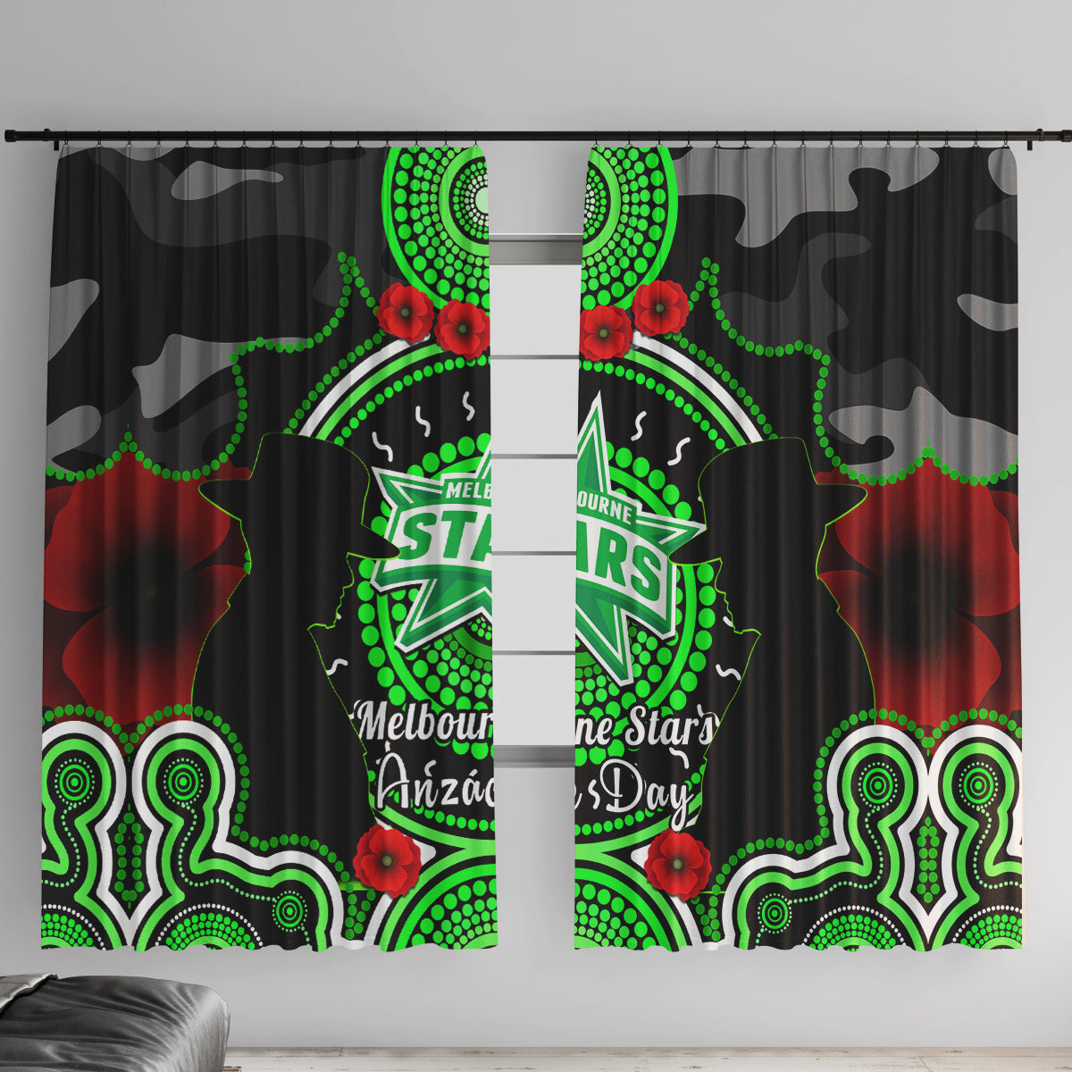 melbourne-stars-anzac-2024-window-curtain-lest-we-forget-poppy-mix-camouflage