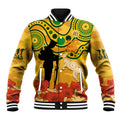 Custom Matildas ANZAC Day Baseball Jacket Lest We Forget Poppies Mix Camouflage Gold