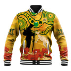 Custom Matildas ANZAC Day Baseball Jacket Lest We Forget Poppies Mix Camouflage Gold