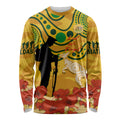 Custom Matildas ANZAC Day Long Sleeve Shirt Lest We Forget Poppies Mix Camouflage Gold