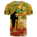 Custom Matildas ANZAC Day T Shirt Lest We Forget Poppies Mix Camouflage Gold