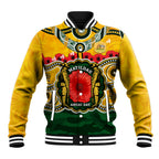 Matildas ANZAC Day 2024 Baseball Jacket Australian Army We Will Remember Them Aboriginal Art