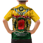 Matildas ANZAC Day 2024 Family Matching Mermaid Dress and Hawaiian Shirt Australian Army We Will Remember Them Aboriginal Art