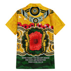 Matildas ANZAC Day 2024 Family Matching Mermaid Dress and Hawaiian Shirt Australian Army We Will Remember Them Aboriginal Art