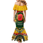 Matildas ANZAC Day 2024 Family Matching Mermaid Dress and Hawaiian Shirt Australian Army We Will Remember Them Aboriginal Art