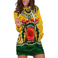Matildas ANZAC Day 2024 Hoodie Dress Australian Army We Will Remember Them Aboriginal Art