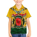 Matildas ANZAC Day 2024 Kid Hawaiian Shirt Australian Army We Will Remember Them Aboriginal Art