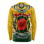 Matildas ANZAC Day 2024 Long Sleeve Shirt Australian Army We Will Remember Them Aboriginal Art