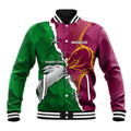 Personalised Broncos And Rabbitohs Baseball Jacket 2024 Together Dynamic Style