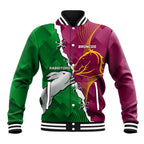 Personalised Broncos And Rabbitohs Baseball Jacket 2024 Together Dynamic Style