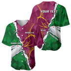 Personalised Broncos And Rabbitohs Baseball Jersey 2024 Together Dynamic Style