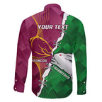 Personalised Broncos And Rabbitohs Family Matching Tank Maxi Dress and Hawaiian Shirt 2024 Together Dynamic Style