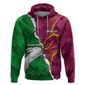 Personalised Broncos And Rabbitohs Hoodie 2024 Together Dynamic Style