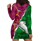 Personalised Broncos And Rabbitohs Hoodie Dress 2024 Together Dynamic Style