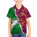 Personalised Broncos And Rabbitohs Kid Hawaiian Shirt 2024 Together Dynamic Style