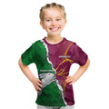 Personalised Broncos And Rabbitohs Kid T Shirt 2024 Together Dynamic Style