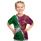 Personalised Broncos And Rabbitohs Kid T Shirt 2024 Together Dynamic Style