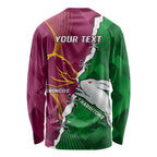 Personalised Broncos And Rabbitohs Long Sleeve Shirt 2024 Together Dynamic Style