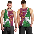 Personalised Broncos And Rabbitohs Men Tank Top 2024 Together Dynamic Style