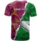 Personalised Broncos And Rabbitohs T Shirt 2024 Together Dynamic Style